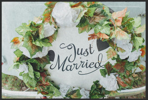 Fussmatte Just Married 10176 - Fussmatte Individuell