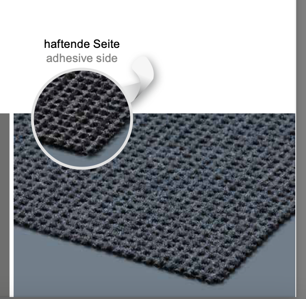 AKO Flock Teppichunterlage für Fussmatten und Schmutzfangmatten 120 cm