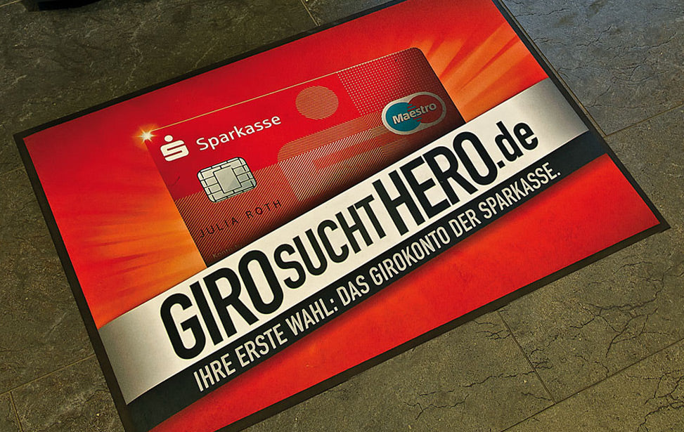 Fussmatte,logomatte,schmutzfangmatte gestalten und bedrucken