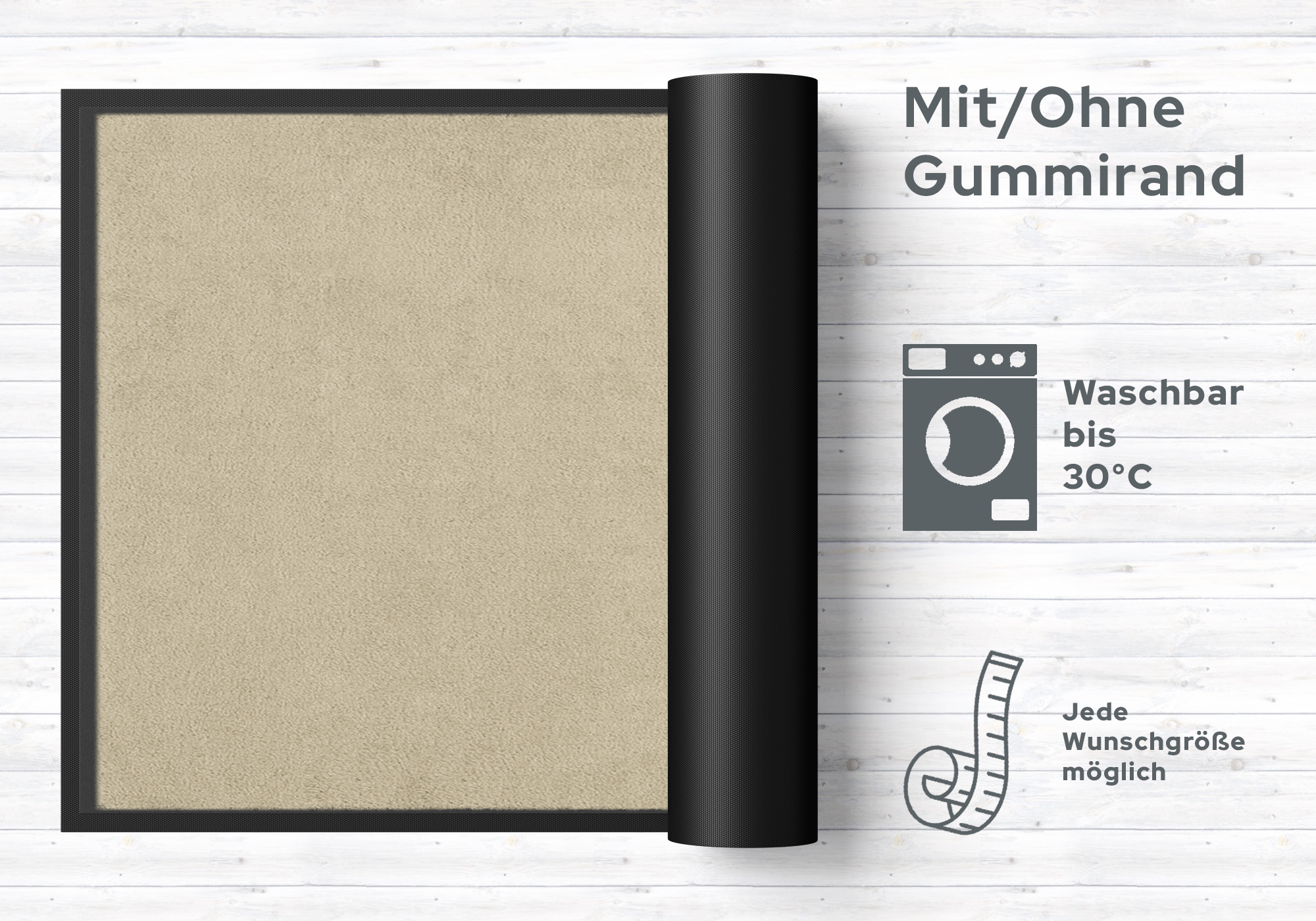 Fußmatte Neutral Farbe 014