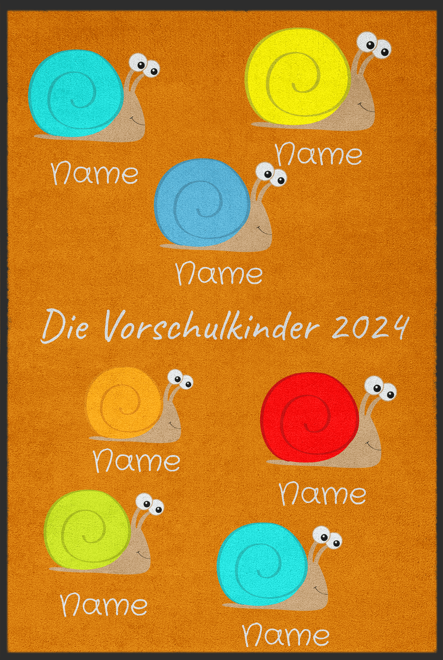 Fussmatte Abschiedsgeschenk Kindergarten individuell 6008