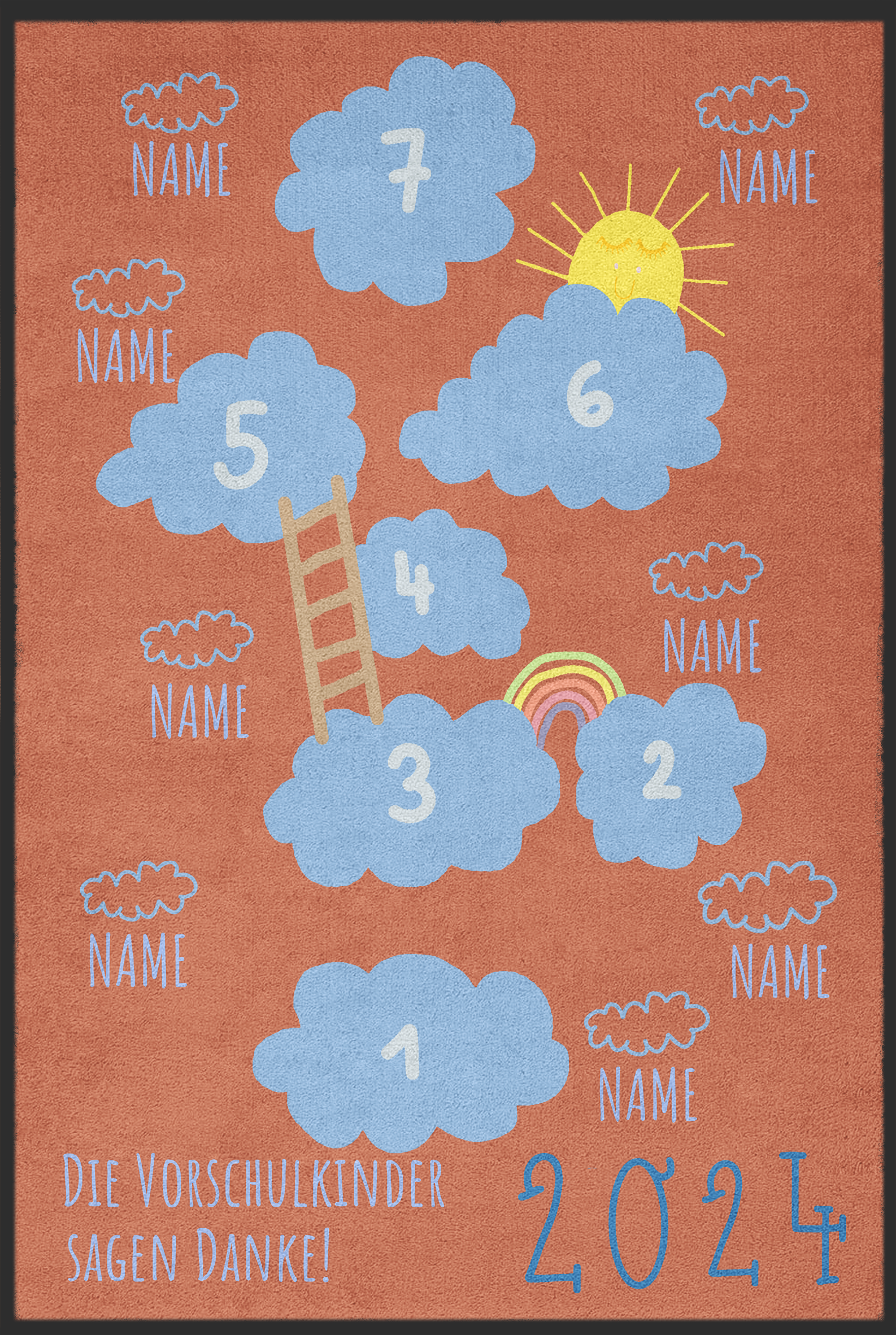 Kindergarten Abschiedsfussmatte 6037