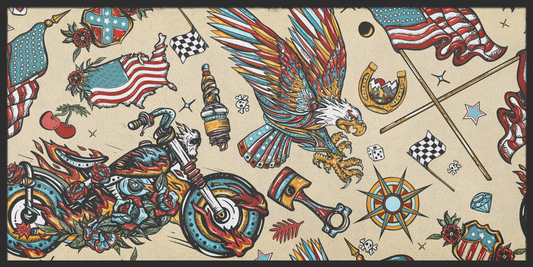 Motorradteppich B1009