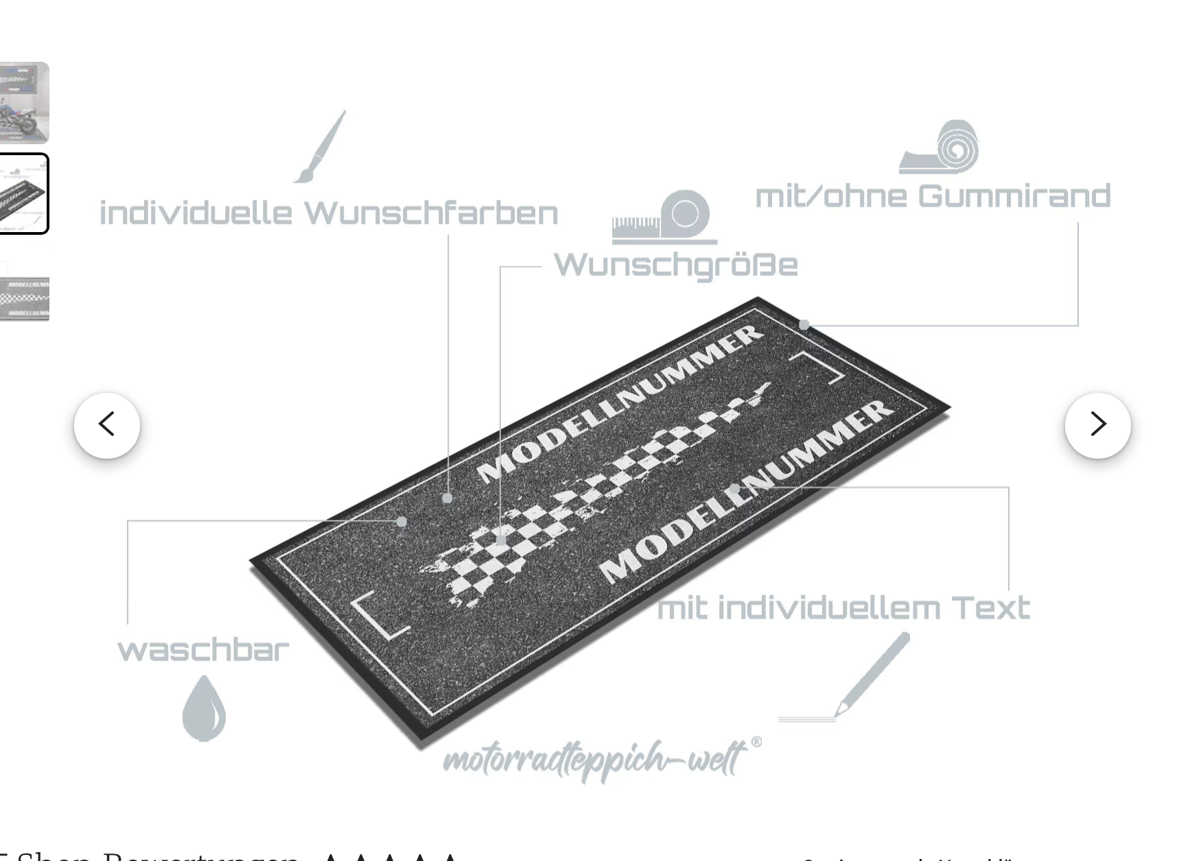 Motorradteppich BMW R 1250 GS Triple Black