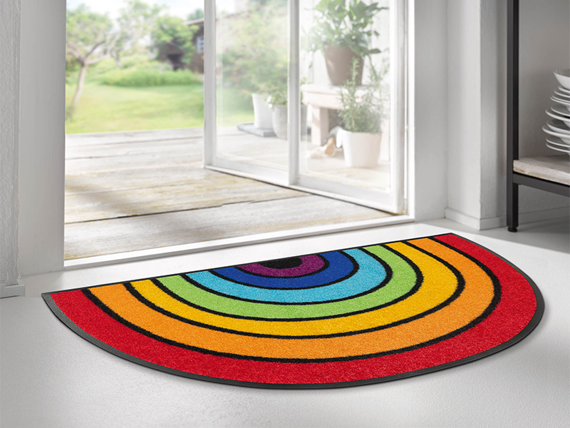 Round Rainbow wash + dry Fußmatte