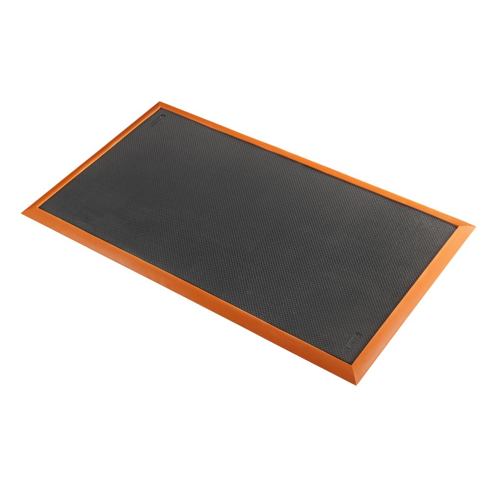 Sorb Stance™ 580 Notrax Arbeitsplatz-Gummimatten Schwarz/Orange