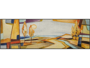 Fußmatte mit sandfarbener, künstlerischen Landschaft