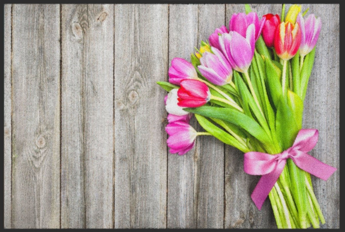 Fussmatte Tulpen Strauß 4547
