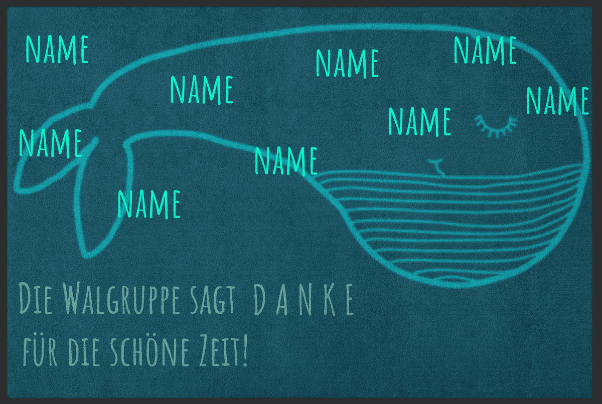 Abschiedsgeschenk Fussmatte 10217