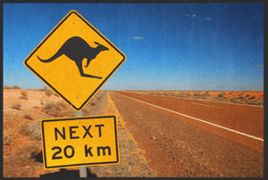 Bild in Slideshow öffnen, Fussmatte Australien Känguru 10316 - Fussmatte Individuell
