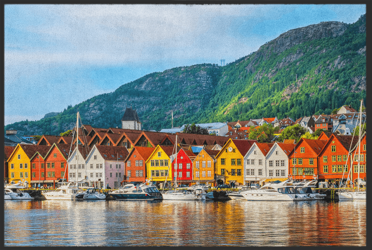 Fussmatte Bergen Norwegen 10322