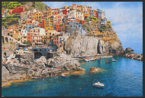 Bild in Slideshow öffnen, Fussmatte Cinque Terre Italien 10332 - Fussmatte Individuell

