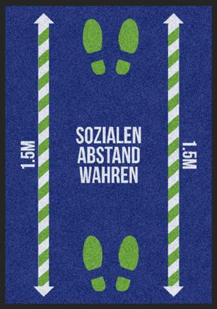 Fussmatte Corona Bitte Abstand halten 3003
