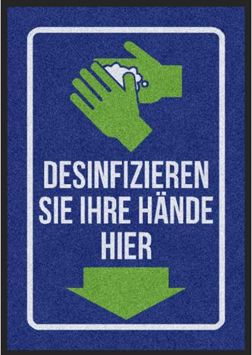 Fussmatte Corona Hände desinfizieren 3005