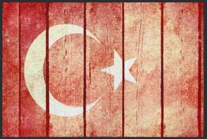 Bild in Slideshow öffnen, Fussmatte Flagge Türkei 4465 - Fussmatte Individuell

