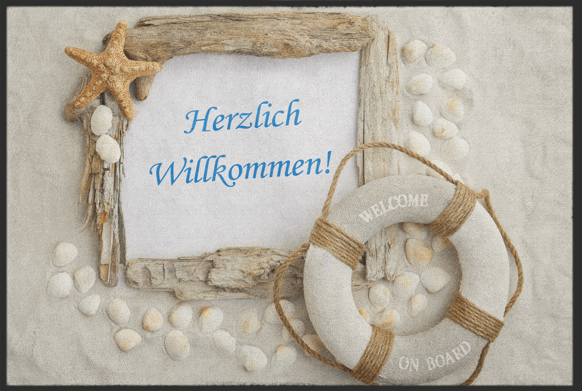 Fussmatte Herzlich Willkommen 10080