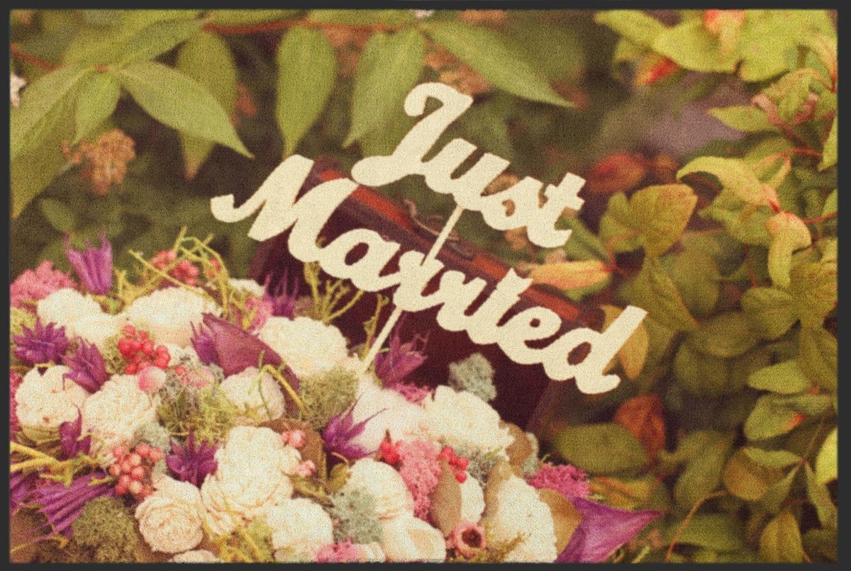 Fussmatte Hochzeit 4238