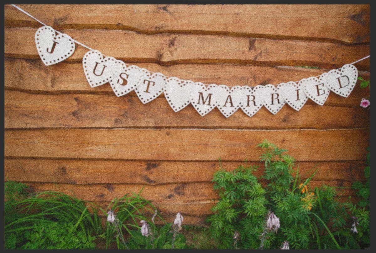 Fussmatte Hochzeit 4255