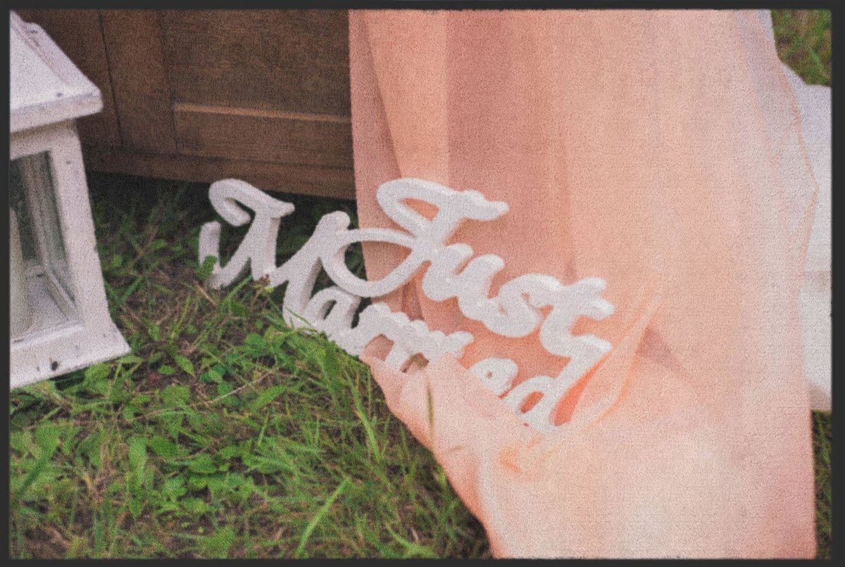 Fussmatte Hochzeit 4296