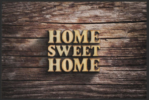 Fussmatte Home Sweet Home Holz 4248 - Fussmatte Individuell