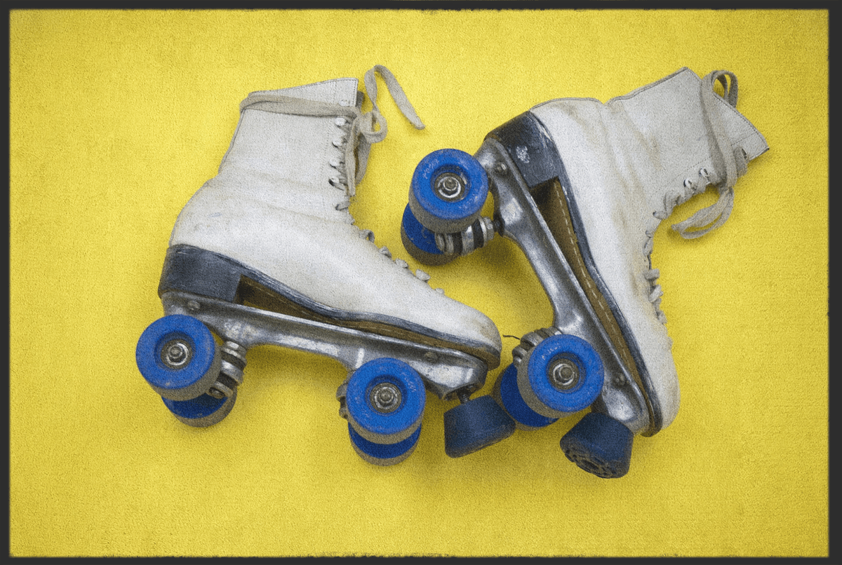 Fussmatte Rollschuhe 10395
