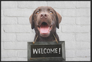 Bild in Slideshow öffnen, Fussmatte Welcome Hund 10196 - Fussmatte Individuell
