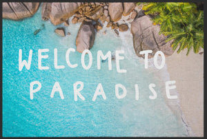 Bild in Slideshow öffnen, Fussmatte Welcome To Paradise 10249 - Fussmatte Individuell
