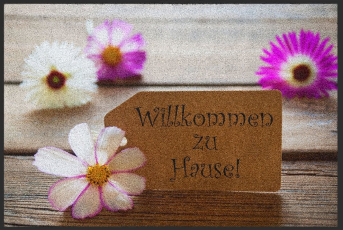 Fussmatte Willkommen zu Hause 4100