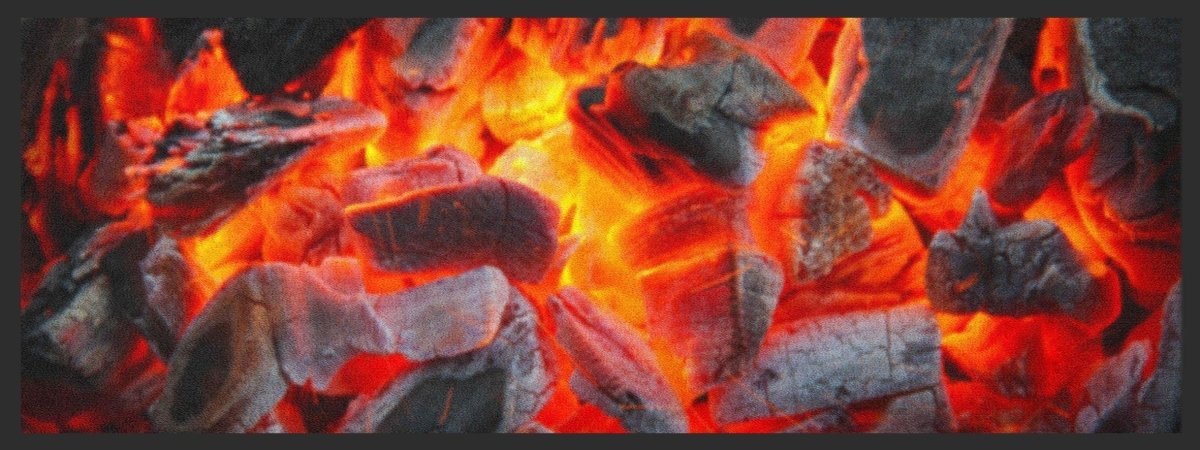 Küchenteppich Kohle 4421