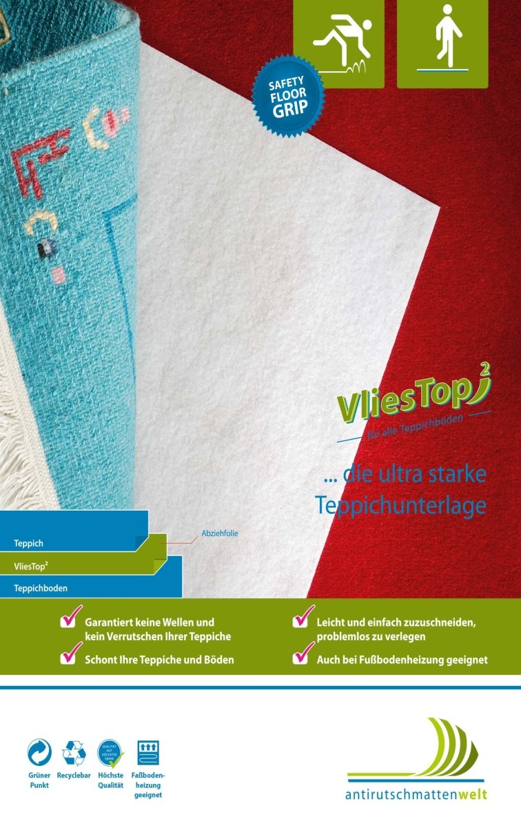 Teppichunterlage Vlies Top für Teppichboden 120 cm